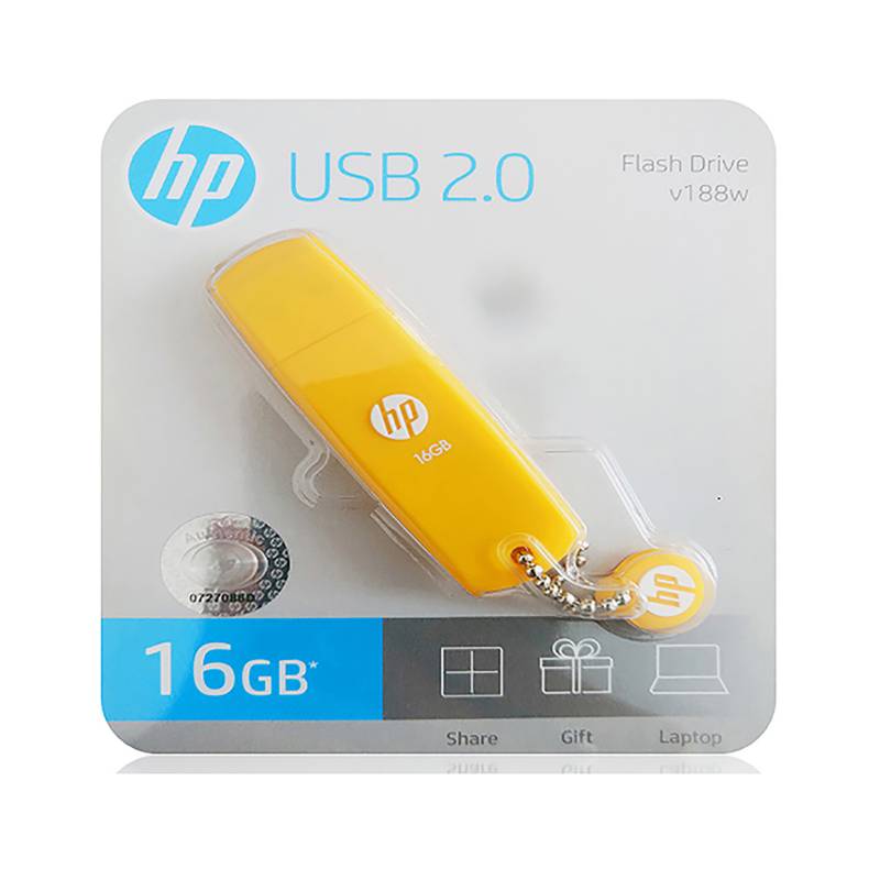 HP - Memoria USB 16GB Flash Drive V188Y Amarillo