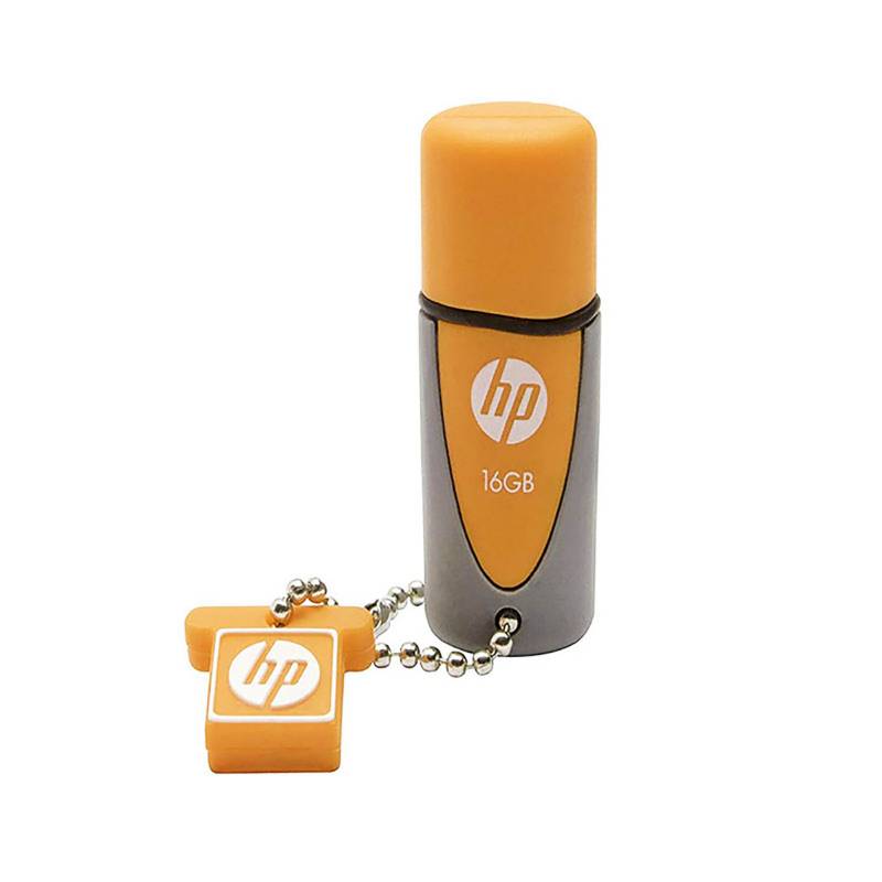 HP - Memoria USB 16GB Flash Drive V245O Naranja Gris