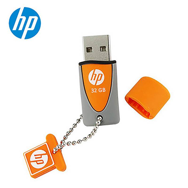 HP - Memoria USB 32GB Flash Drive V245O Naranja Gris