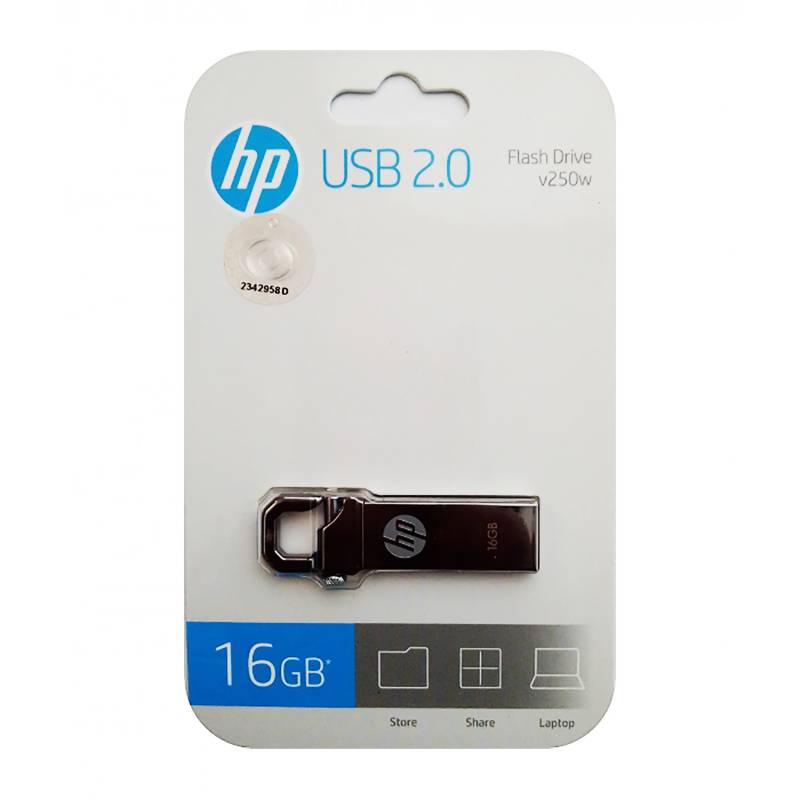 HP - Memoria USB 16GB Flash Drive V250W Metal