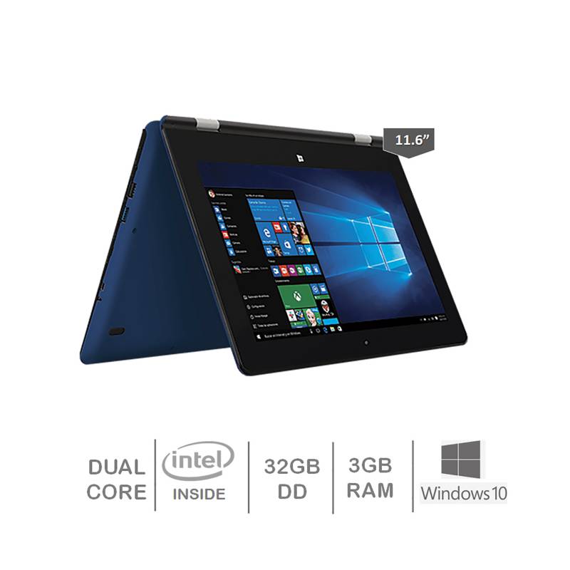 ADVANCE - Laptop 2 en 1 Advance 11.6" FHD Intel Celeron 3GB 32GB Win10 Azul