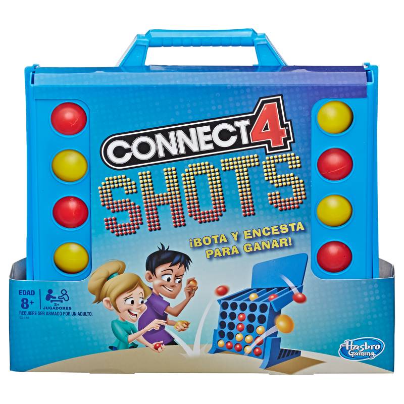 HASBRO GAMES - Juego de Mesa Conecta 4 Shots