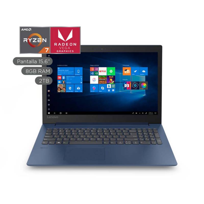 LENOVO - Laptop IdeaPad 330 15.6" Ryzen7 2TB 8GB RAM + 2GB Video Radeon - Pantalla HD