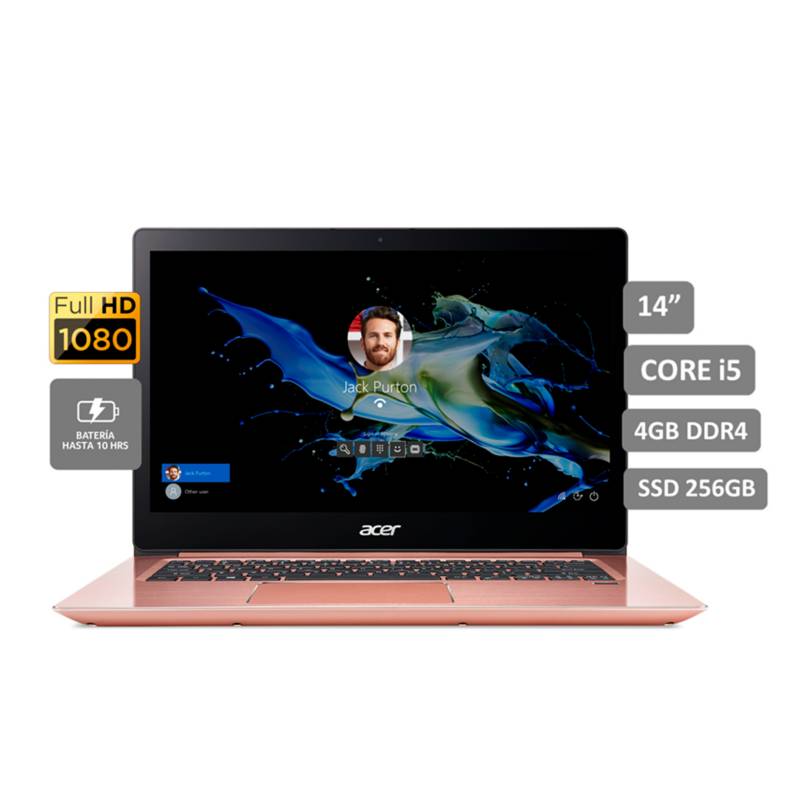 ACER - Laptop Swift3 14" Core i5 4GB 256GB SSD - Full HD - Lector Huella Digital