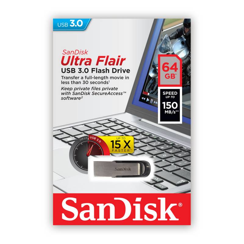 SANDISK - Usb 64GB Ultra Flair Sandisk