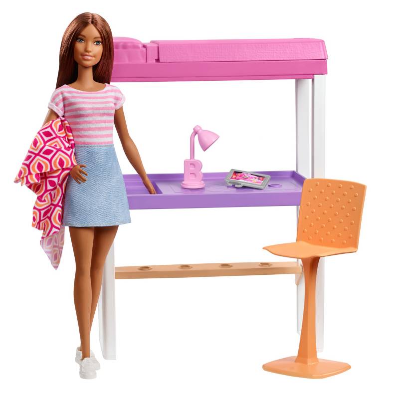 BARBIE - Barbie Muñeca Con Muebles y Accesorios Surtida