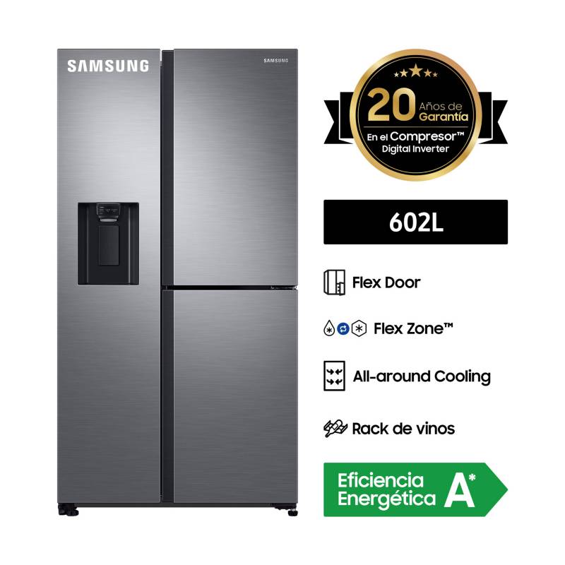SAMSUNG - Refrigeradora Samsung Side by Side 602Lt RS65R5681M9