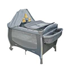 INFANTI - Cuna Corral Pack and Play Zigzag Gris 