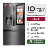 LG - Refrigeradora 660 LT French Door LG InstaView LM78SXT Negro Matte