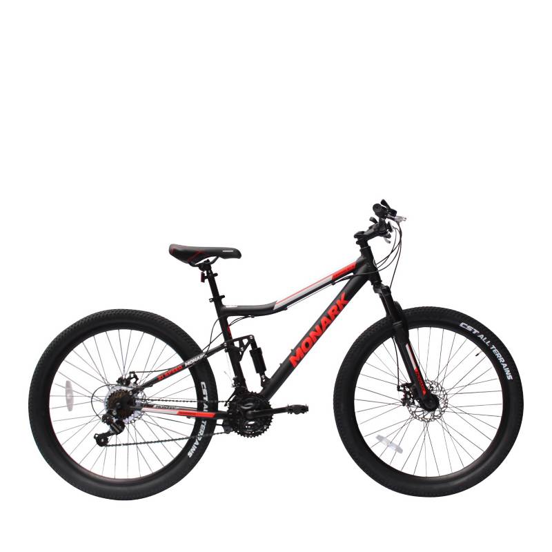 MONARK - Bicicleta Canyon Aro 27.5" Negro Rojo Aluminio