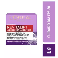 LOREAL PARIS - Crema Dia Hidratante L'oréal París Revitalift Acido Hialuronico 50ml