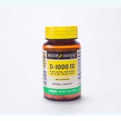 Mason Natural - Vitamina D 1000 Plus Aloe Calcium B6 B12 Acido Folico