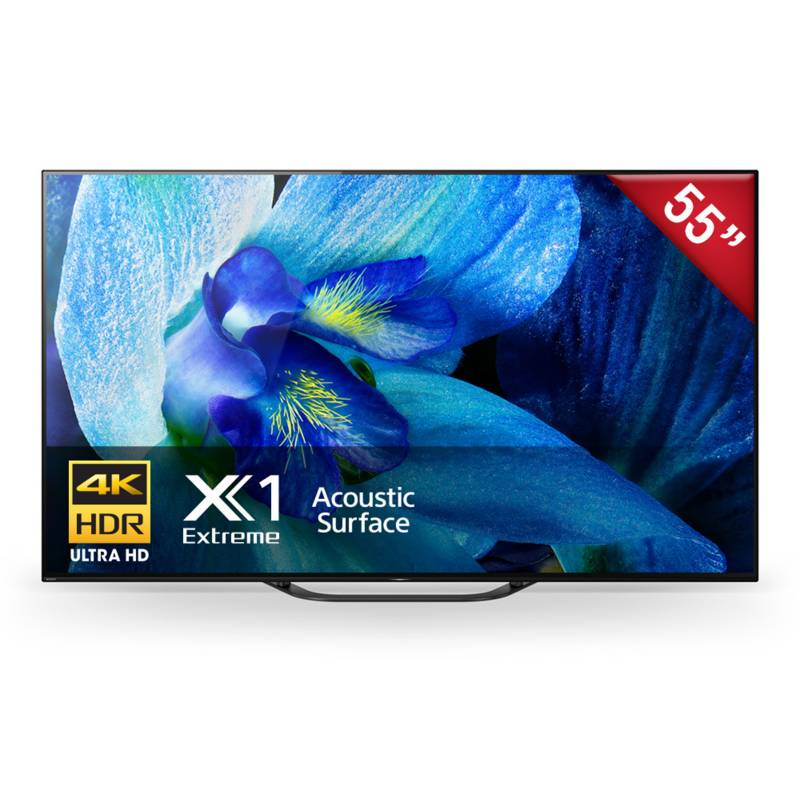 SONY - Televisor 55" OLED 4K Ultra HD Smart Android TV XBR-55A8G LA8