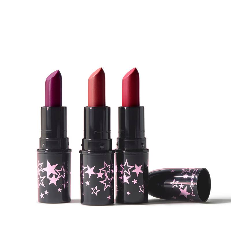 MAC - Mini Kit de Labiales Morados Lucky Stars Lipstick Kit Vibrant