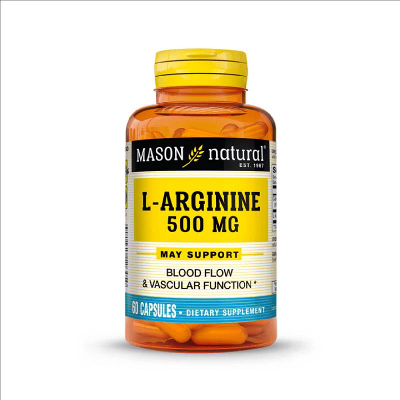 MASON NATURAL - Mason Natural L-arginina 500 Mg 60 Cápsulas