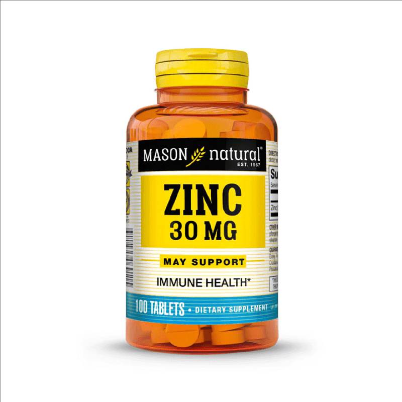 MASON NATURAL - Mason Natural Zinc 30 Mg 100 Tabletas