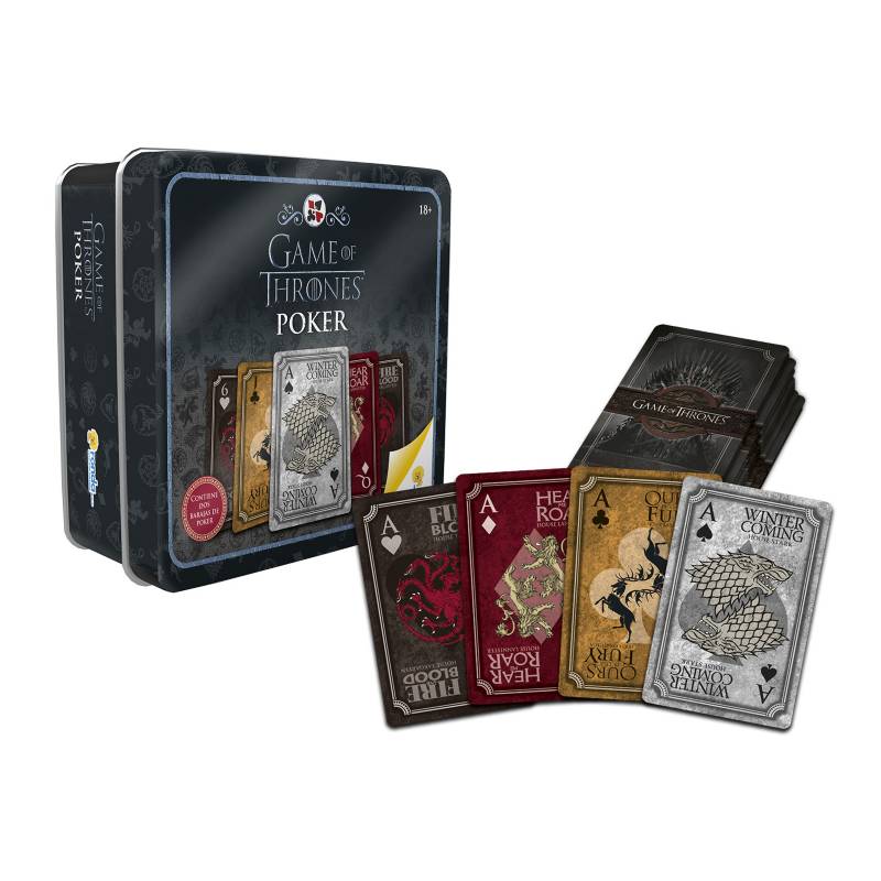 GAME OF THRONES - Poker Game Of Thrones Hielo y Fuego Lata 2 Barajas
