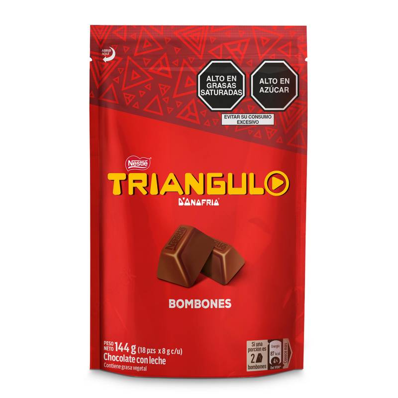 TRIANGULO - TRIANGULO CHOC BOLSA 18UNID