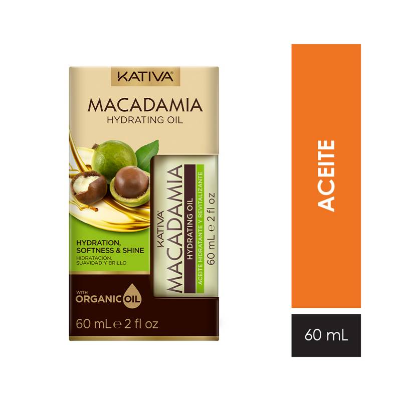 KATIVA - Aceite Hidratante De Macadamia 60ml Kativa