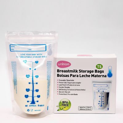 Bolsas para almacenar leche materna 30 uds de 210 ml c/u, Unimom - Unimom