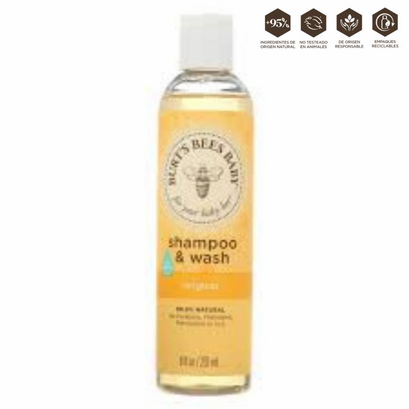 BURTS BEES - Baby Bees Shampoo & Wash - Original  8 Fl Oz  (235Ml)