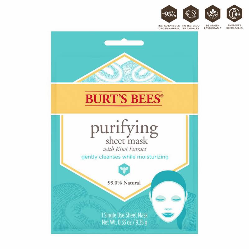 BURTS BEES - Face Sheet Mask - Purifying 0.33Oz  (9.35G)