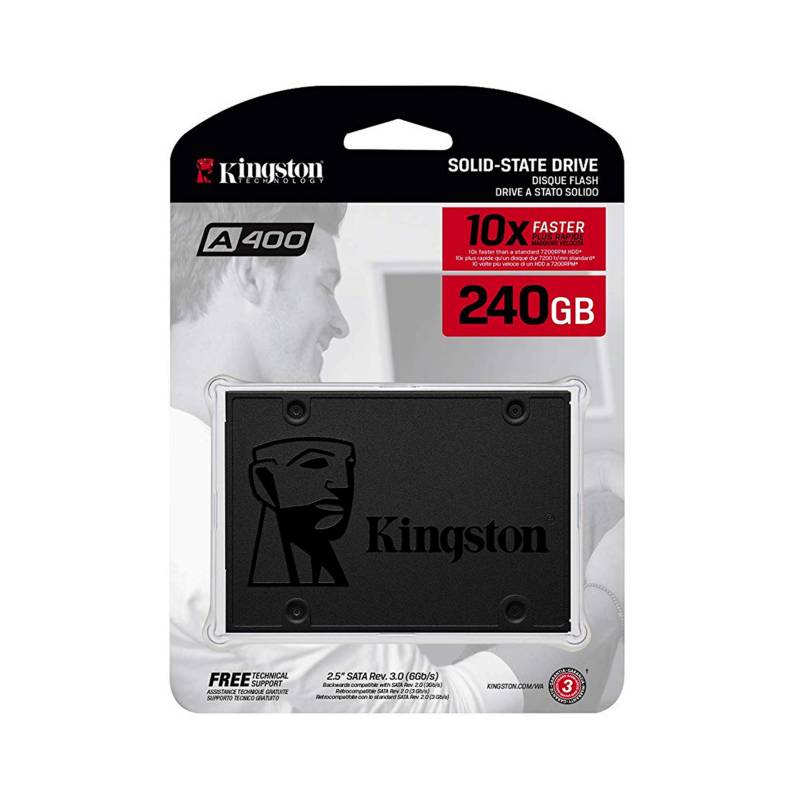 KINGSTON - Disco Duro Solido Kingston SSD 240gb SA400S37