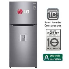 LG - Refrigeradora LG Top Mount con Door Cooling 410 LT GT39WPPDC Plateada