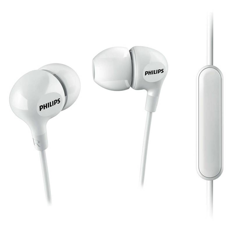 PHILIPS - Audifonos In-ear con Microfono SHE3555WT Blanco