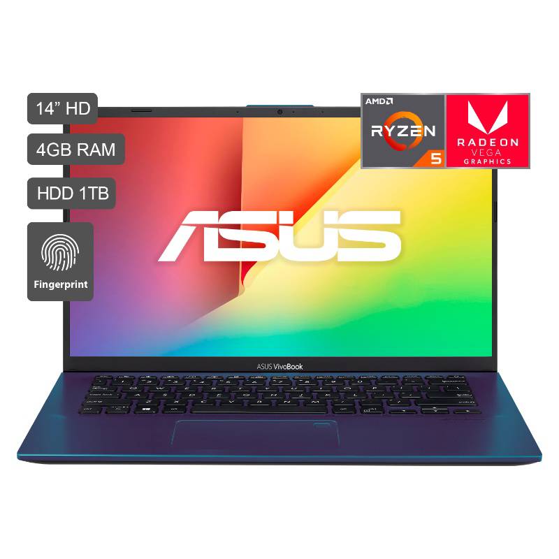 ASUS - Laptop VivoBook 14" Ryzen 5 1TB 4GB