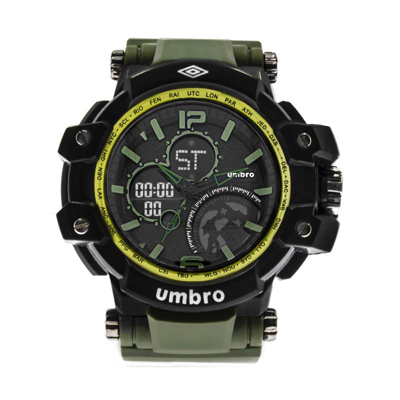 UMBRO - Reloj Umbro Impact Bicolor Negro/ Verde
