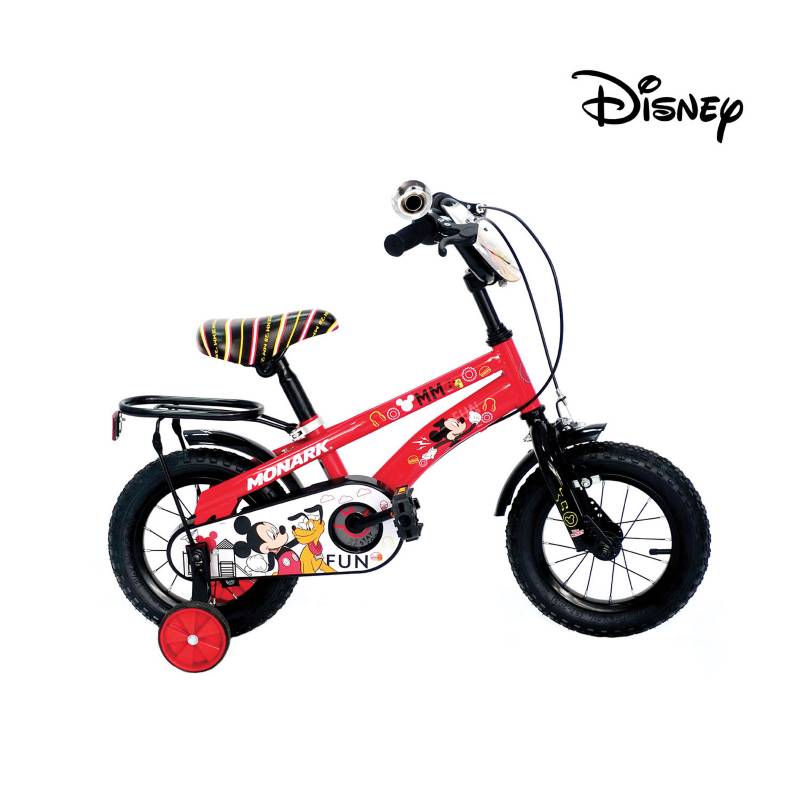 MONARK - Bicicleta para Niños Mickey Fun Aro 12 Rojo Monark