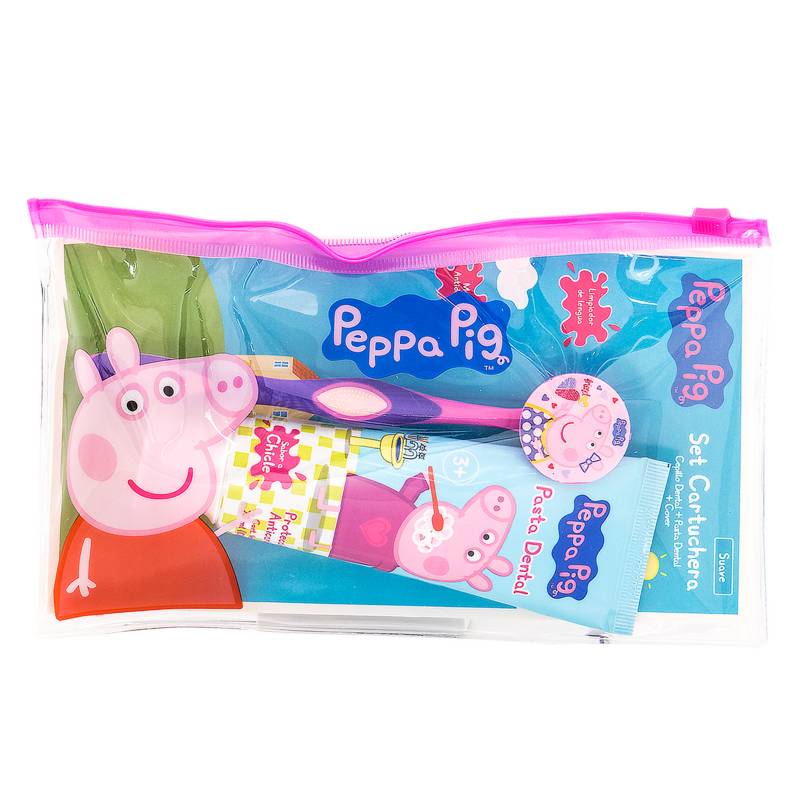 PEPPA PIG - Set Limpieza Oral + Cartuchera