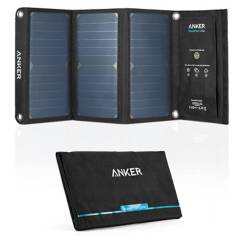 ANKER - 21W Dual USB solar charger UN Black