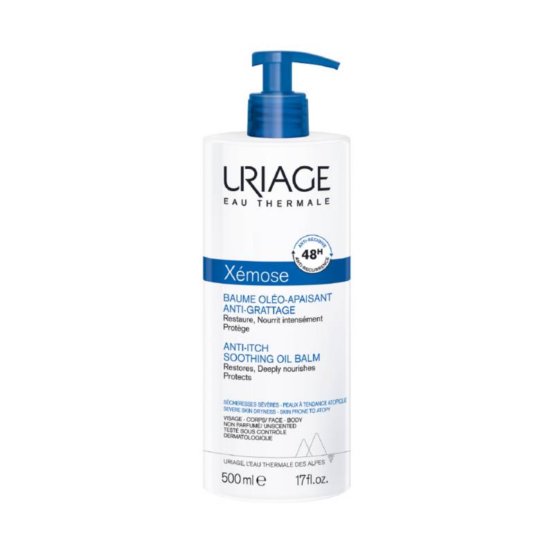 URIAGE - Uriage Xémose Bálsamo Oleo-Calmante Anti-Picor 500ml - Bálsamo oleoso protector para pieles muy secas