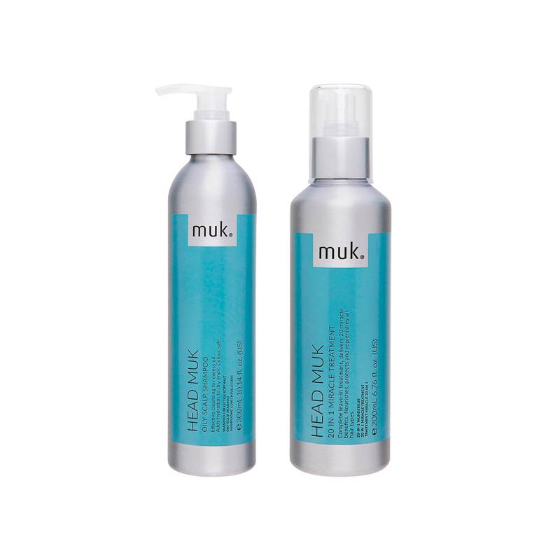 MUK HAIR CARE - Duo Shampoo y Tratamiento Milagroso 20 En 1 Head Muk