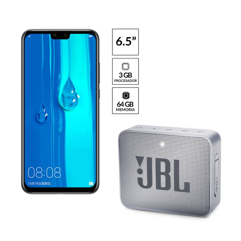 HUAWEI - Huawei Y9 2019 Black + JBL GO 2
