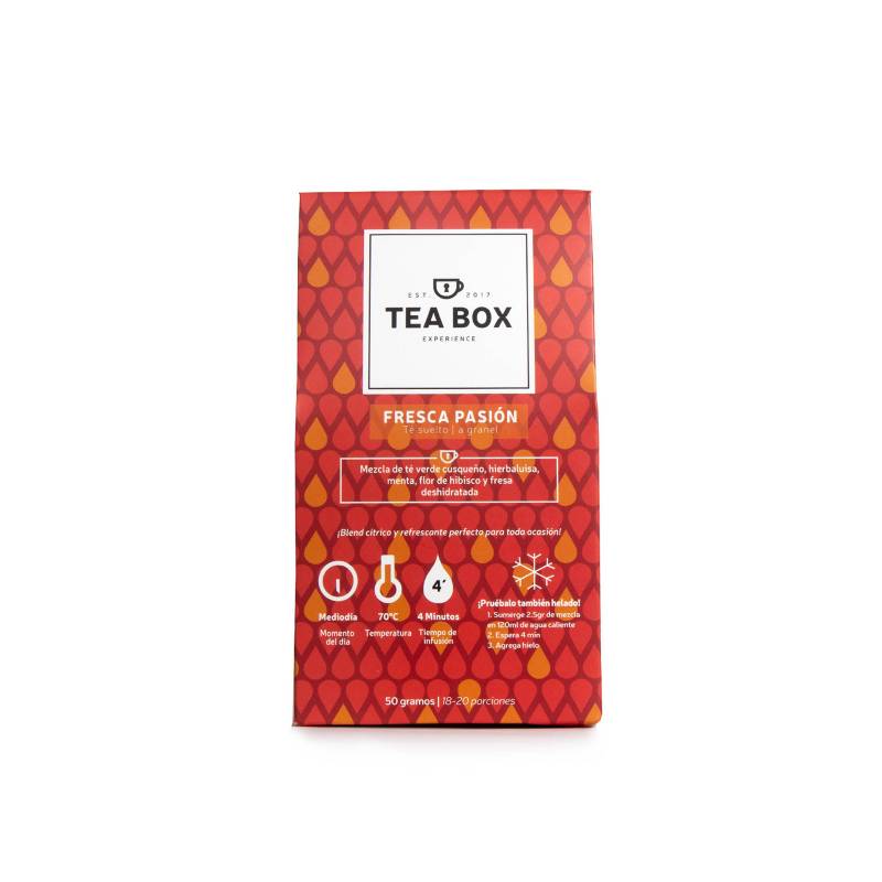 TEA BOX EXPERIENCE - Sobre Fresca Pasión Té granel