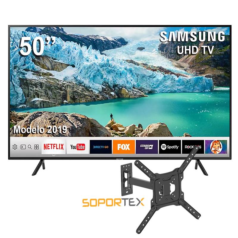 SAMSUNG - Televisor LED Smart TV 4K Ultra HD 50" UN50RU7100GS-R + Rack LPA50-41