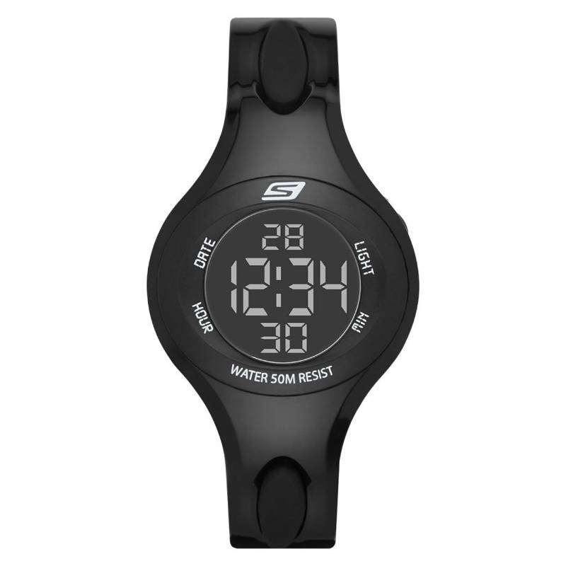 SKECHERS - Reloj Digital Skechers SR2027 Poliuretano Negro