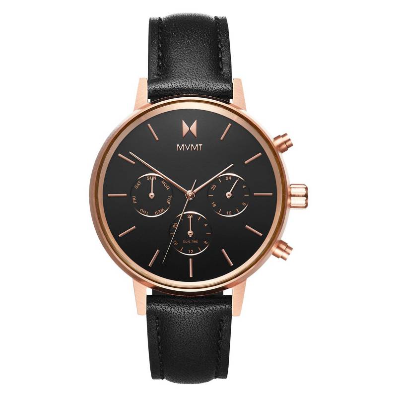 MVMT - Reloj Cronógrafo Cuero Negro