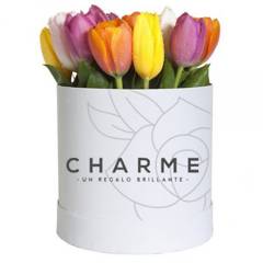 CHARME - Sombrerera de 10 tulipanes