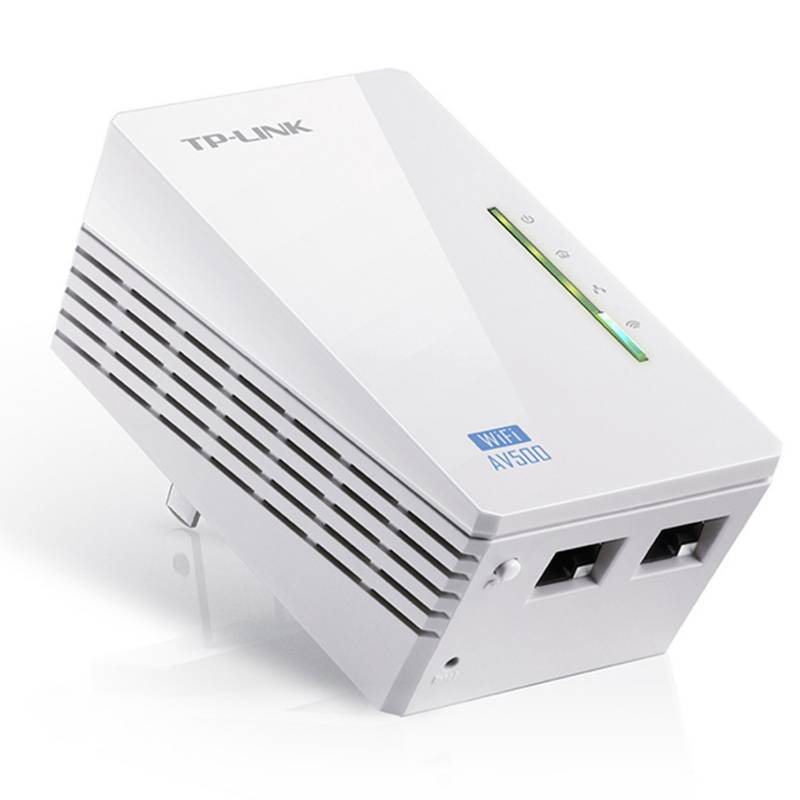 TP LINK - Extensor Powerline Wi-Fi 300Mbps AV500