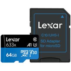 LEXAR - Tarjeta de Memoria Laxar SDMI  - 64GB 633X