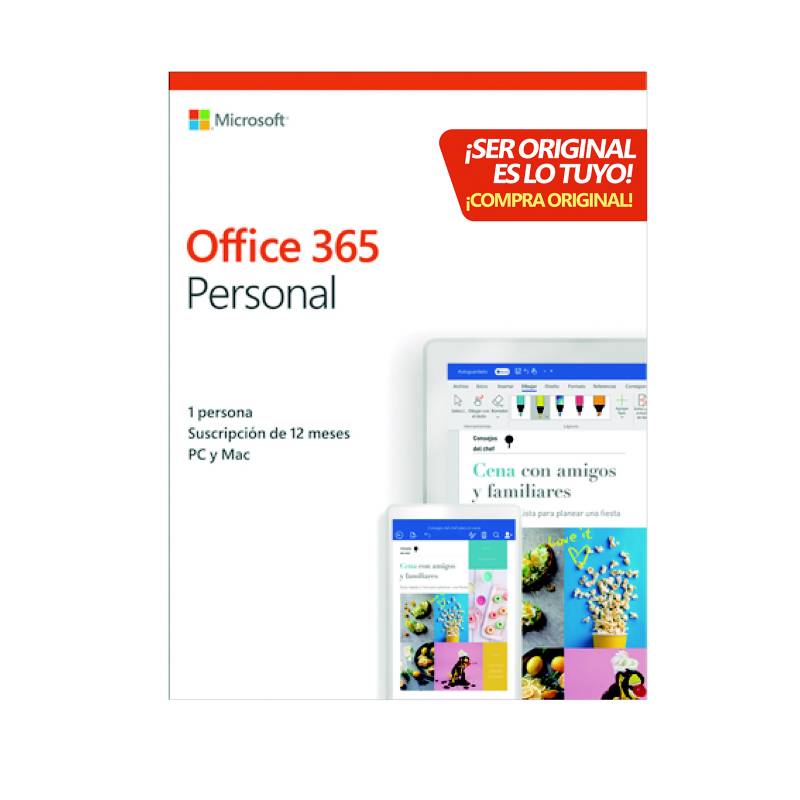 MICROSOFT - Microsoft Programa Office 365 Personal 32/64 bits 