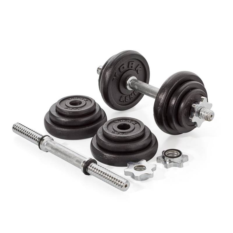 Set Pesas de 30kg Nacionales Mancuernas Cromadas Sport Fitness