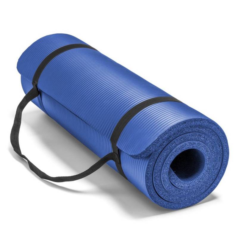 SPORTFITNESS - Colchoneta NBR para yoga 10mm azul