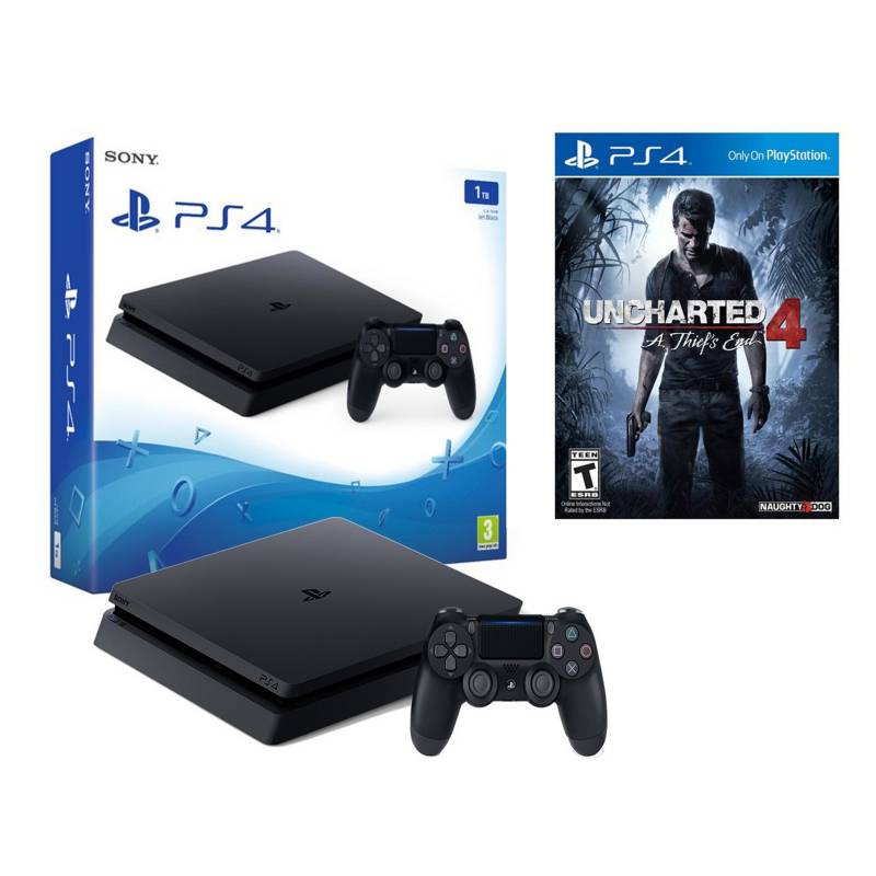 Consola PS4 Slim Sony 500GB y Uncharted 4