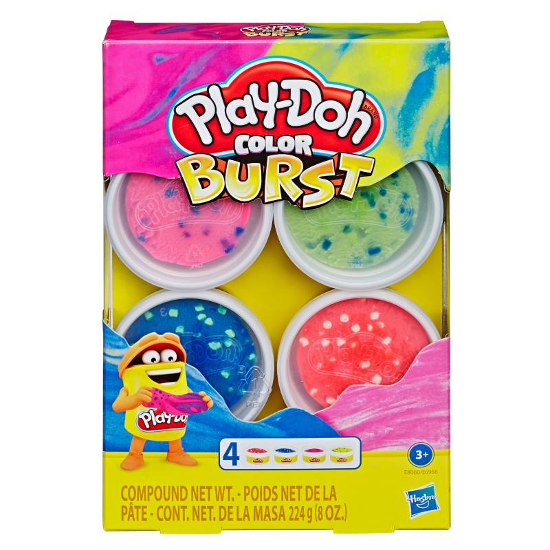 PLAY DOH - 4-Pack Mundo De Texturas Color Burst