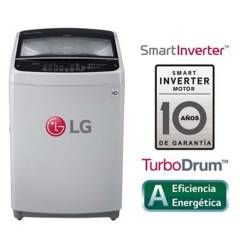 LG - Lavadora 19 Kg LG Carga Superior Smart Inverter con TurboDrum WT19DSB Gris